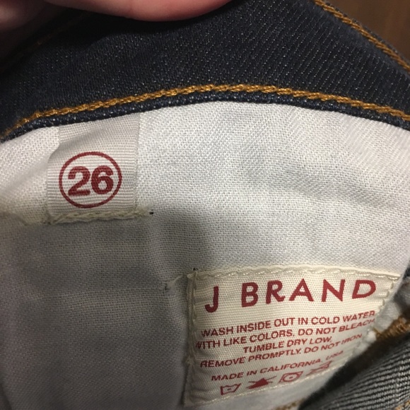 J Brand 26 skinny rinse jeans cut# 5023 - Picture 4 of 4